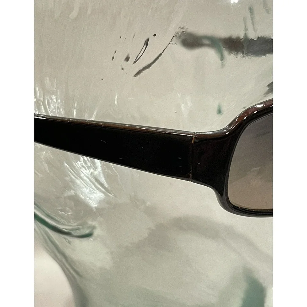 Guess Sunglasses GU‎ 6100 BLKDA-35 Brown Rectangular Frames w/ Blue Brown Lenses